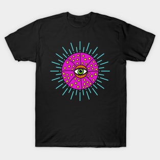Yayoi Kusama Inspired Flower Eye with Starburst T-Shirt